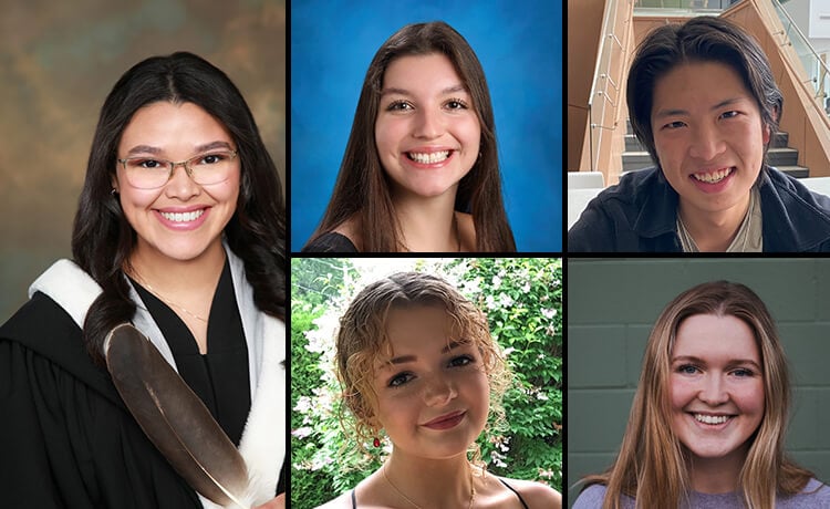 A mosaic of five smiling community members from different backgrounds.