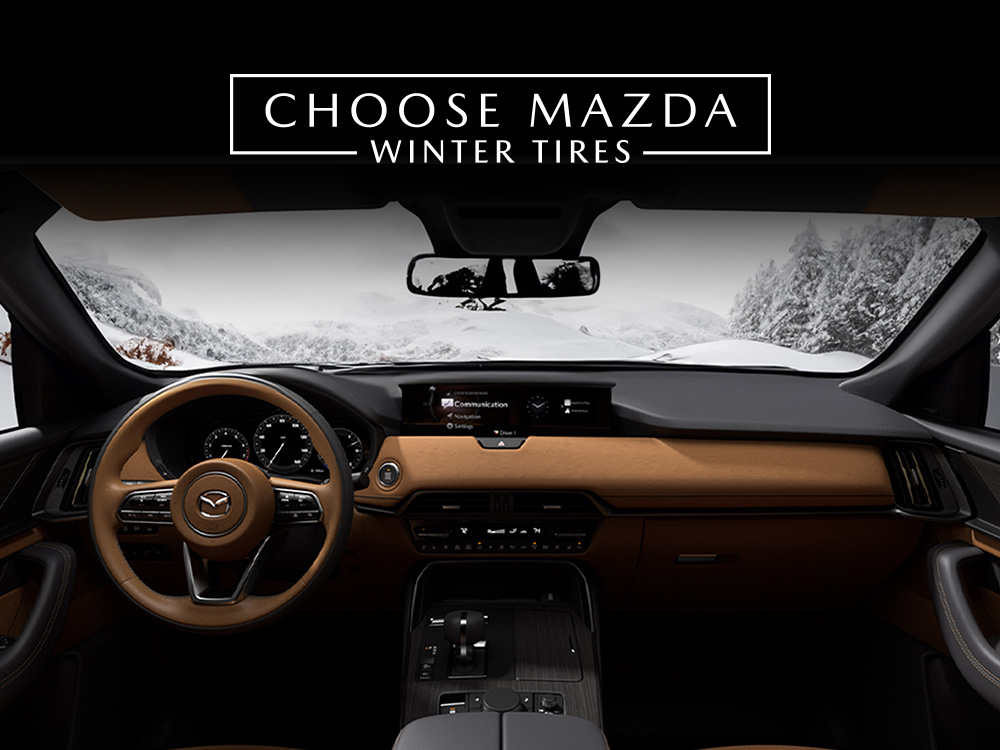 An interior shot of a Mazda CX-90