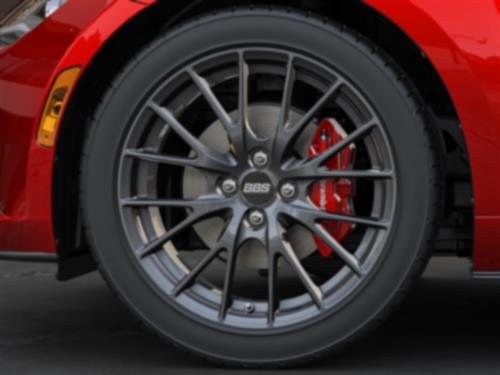 Close-up of a side view of an MX-5 ST wheel.